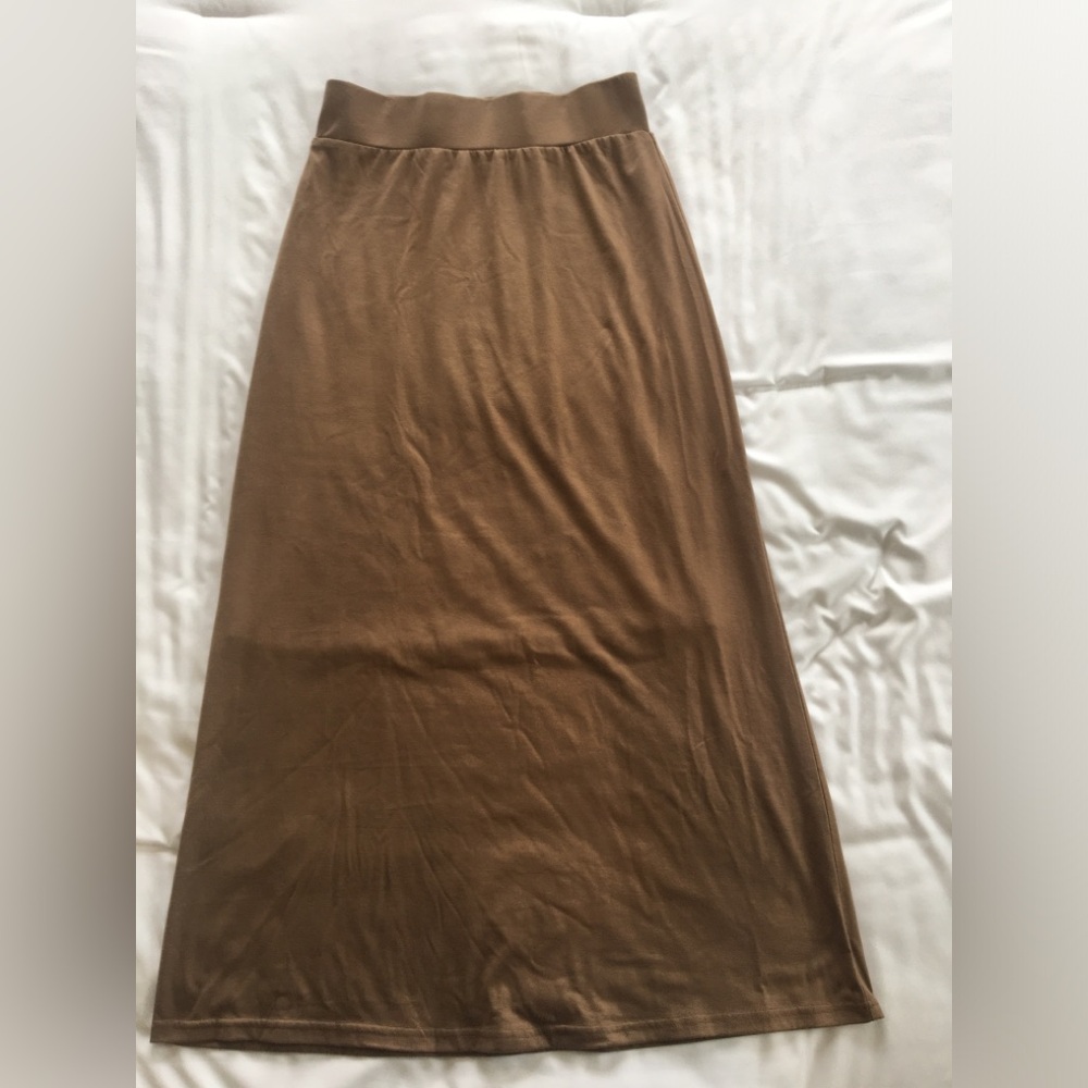 Inherit Clarise Taupe Maxi Skirt